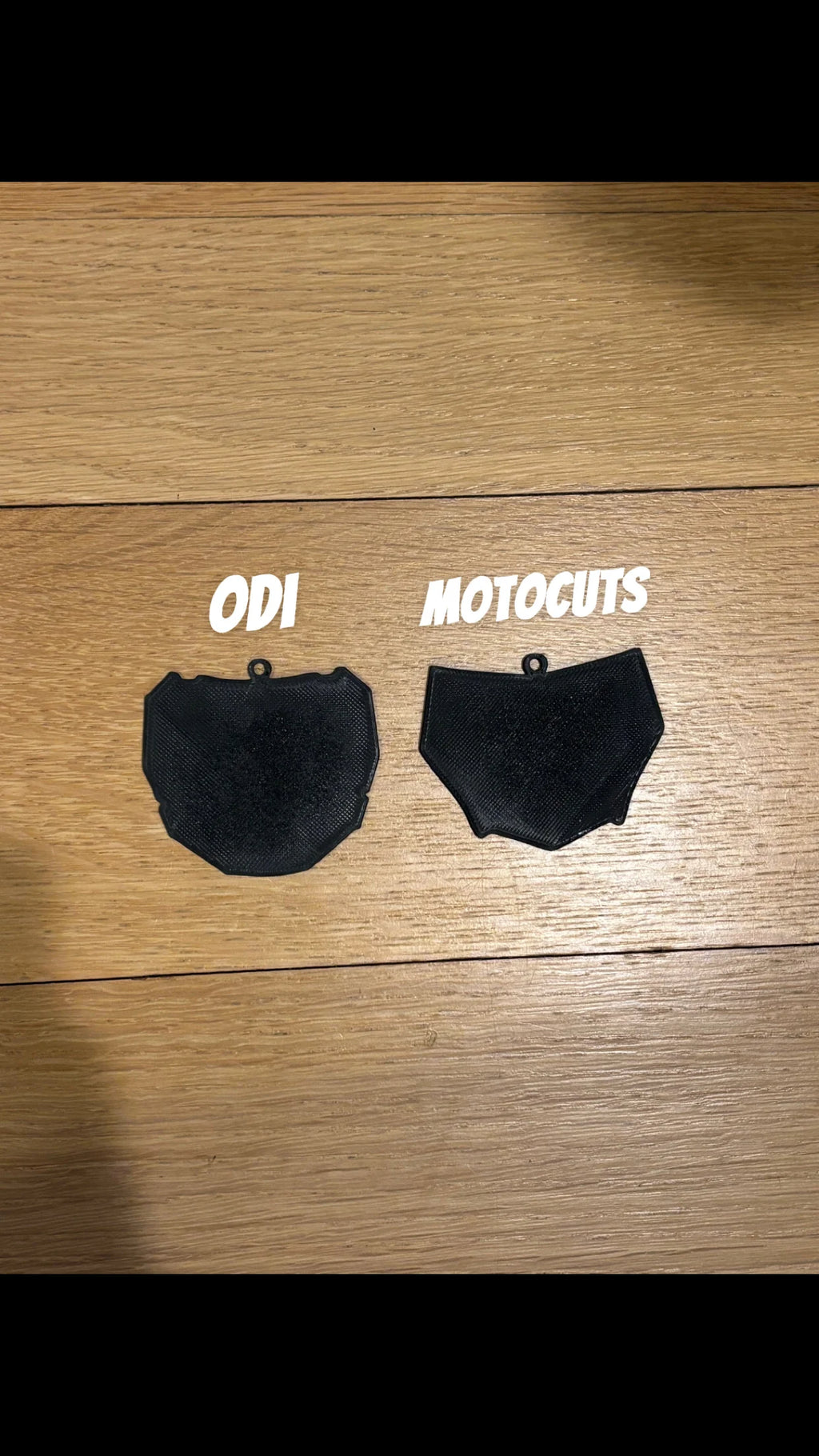 Motocutz or ODI mini keychain plates